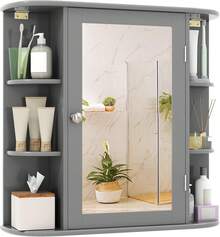 Over-The-Toilet Storage - Grey - View 1
