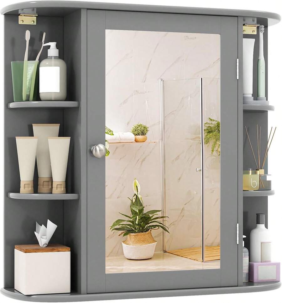 Over-The-Toilet Storage - Grey - View 1