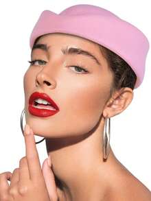 1pc Women's Faux Wool Mini Beret Hat: Elegant Vintage Style, Suitable For Weddings, Bridal Ceremonies, Church Tea Parties, Cocktail Parties, Dome Hats And Winter Accessories - Multicolor - View 2