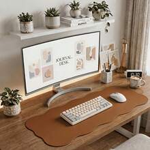 1 miếng lót chuột máy tính New Wave sáng tạo bất đối xứng đa màu, kích thước 40cm x 80cm, cao cấp dễ vệ sinh, thảm bảo vệ bàn làm việc sang trọng cho chuột và bàn phím - Nhiều màu - Xem 5