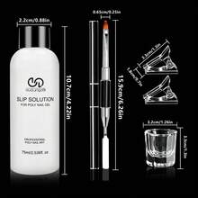 Duolingdai Slip Solution Tool Kit Is Available For Your Choice. The 75ml Nail Polish Lubricating Liquid Is Suitable For Doing Manicures And Comes With Brushes And Other Tools In The Kit. - Multicolor - View 4
