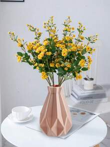 1pc Plastic Flower Vase, Floral Decorative Vase, Minimalist Summer Decor, Suitable For Living Room, Dining Table, TV Stand, Also Suitable For Living Room, Dining Table, Bedroom, Wedding, Modern Minimalist Tabletop Decoration - 3505 - View 6
