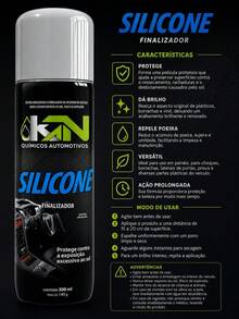 Silicone Spray Para Acabamento Painel e Plástico Protege Contra o Sol - A - Visão 2