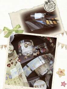 1 Roll 2m PET Vintage Cute Star Pattern Decorative Washi Tape For Scrapbooking And Collage - JD640 - View 8