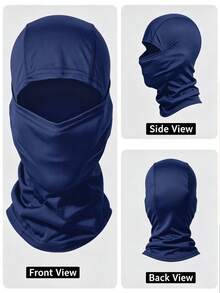 1pc Multi-Color Elastic Full Face Neck Gaiter Ski Mask, Unisex For Outdoor Activities - Multicolor - View 6