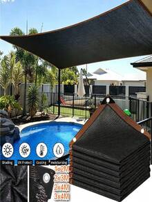 12 Pin Shade Net 90% Shade Rate, HDPE UV Protection Shade Cloth, Outdoor Privacy Fence Screen For Greenhouse, Garden Patio, Lawn, Dog Kennel, Pergola Porch, Easy Installation - Includes Pull Cord - View 2