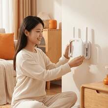 1件裝路由器收納架電源排插收納盒整理盒 - 彩色 - 查看 2