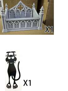 Gothic Cathedral Style Business Card Holder, Desktop Organizer Box, Home Decor, Multi-Functional Storage Tray, Suitable For Storing Notes/Small Cards/Photos/Dried Flower Gifts/Office Desk Storage/Bills/Housewarming, Halloween, Christmas Gifts - Multicolor - View 11