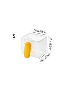 Clear Storage Box With Lid, Dust-Proof Plastic Bin With Handle, Coffee Pattern Printed Storage Container, Home Kitchen Countertop Coffee Corner Tea Bag Storage Box, Desktop Snack And Small Item Organizer, Coffee Capsule Organizer, Large Capacity Visible Storage Container, Home Storage Essential, Suitable For Storing Tea Bags, Coffee, Snacks, Miscellaneous Items, Etc., Office, Dorm, Kitchen, Car Multi-Scenario Use, Practical Gift Choice For Friends, Family, Loved Ones, Christmas Gift, Teacher's Day, Back To School Gift, Birthday Gift - Multicolor - View 11