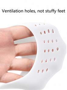 1 Pair/2 Pairs Soft Silicone Toe Pads, Ballet Shoe Insoles, Foot Care Tool, Toe Protection For Dancing Women - White - View 6