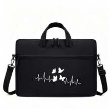 1pc Laptop Bag With Minimalist Butterfly Print, 2 Sizes Available, Adjustable Comfortable Shoulder Strap, College, Daily Commute, Office, Durable Handle, Multi-Functional One Shoulder & Hand Carry, Unisex, All Season, Multi-Color, & Versatile Laptop Bag - Laptop Bag - View 15