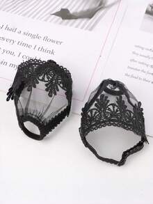 1 Pair High Heel Shoes Lace Trim Shoe Straps, Anti-Slip Heel Fixer, Adjustable Length Shoe Straps - Multicolor - View 4