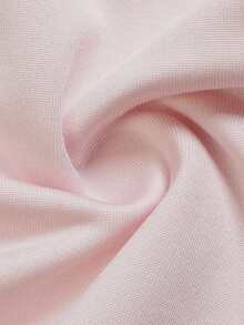 DONICY Women Elegant Sweetheart Neck Mermaid Midi Dress, Long Sleeve High Waist Irregular Ruffle Hem Fall Party Dresses - Pink - View 5