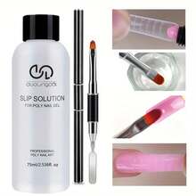 Duolingdai Slip Solution Tool Kit Is Available For Your Choice. The 75ml Nail Polish Lubricating Liquid Is Suitable For Doing Manicures And Comes With Brushes And Other Tools In The Kit. - Multicolor - View 10