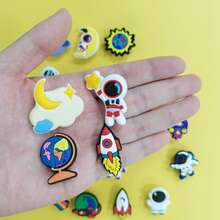 24PCS Astronaut Moon Exploration Shoe Charms, Space Theme, DIY Decor For Shoes & Bags - Multicolor - View 5