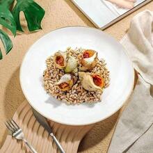 7.5 Inch/10.25 Inch Gold Rim Dinner Plates, Elegant Dessert/Pasta/Pizza/Cake/Salad Plates, Reusable And Easy To Clean, Suitable For Weddings, Birthdays, Valentine's Day, Outdoor Parties And Daily Use - Ideal For Formal And Informal Event Planners, Home Decor, Holiday Supplies And Modern Decoration - White - View 5