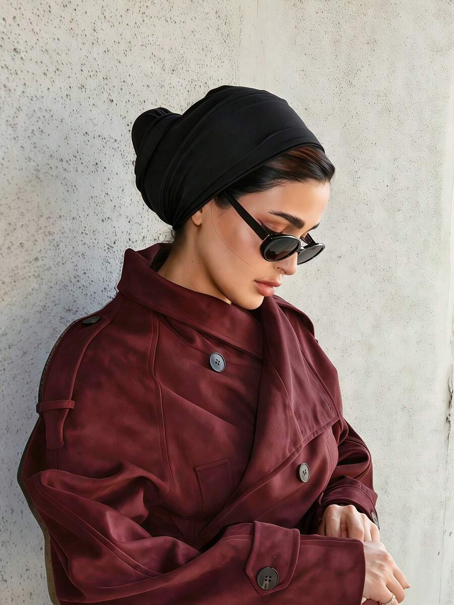 1 buah Hijab Wanita Klasik Instan Warna Polos, Berbagai Gaya Pemakaian yang Dapat Disesuaikan untuk Tampilan Apa Pun, Turban Elastis Praktis dan Serbaguna, Kain Modal Nyaman Lembut Ramah Kulit, Cocok untuk Pemakaian Sehari-hari, Olahraga, Yoga