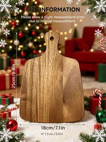 1PC Cutting Board, Cheese Board, Chopping Board, Kitchen Accessories, Kitchen Decor, Wooden Board, Wooden Cutting Board, Christmas Tableware, Christmas Table Decor, Christmas Decorations, Charcuterie Board, Tableware, Cheese Platter, Autumn Home Decor, Kitchen Utensils, Wooden Kitchen Accessories, Christmas Tree Shaped Design, Festive Atmosphere, Suitable For Cutting Various Meats, Vegetables, Fruits, Cheeses, Suitable For Home Purchase And Use, Suitable For Christmas And Other Holidays - View 10