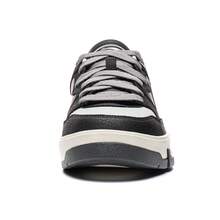 LI-NING COMMON 80S Sepatu Athleisure Pria Profesional Olahraga Toko Resmi Terpercaya AGCW231 - Hitam/Abu-abu Senyap - View 7