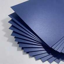 18 Sheets Pearlescent Cardstock, Navy Blue, A5/A4 Size, Double-Sided Pearlescent Texture Touch Handmade Paper, DIY Cut And Paste Cardstock, Shiny Pearlescent Effect, Multi-Purpose Paper, Suitable For Craft Enthusiasts - 18pcs Pearlescent Navy Blue Cardstock - View 5