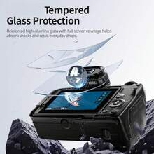3pcs Transparent Tempered Glass Screen Protector Film, Compatible With SX740 HS/SX730 HS/R6/R6II/R7/R6 Mark II/G7X3/M200/850D/R50/R8/G7X2/G7X2 II/G9X2/G9X, 3pcs Camera Accessories - View 9