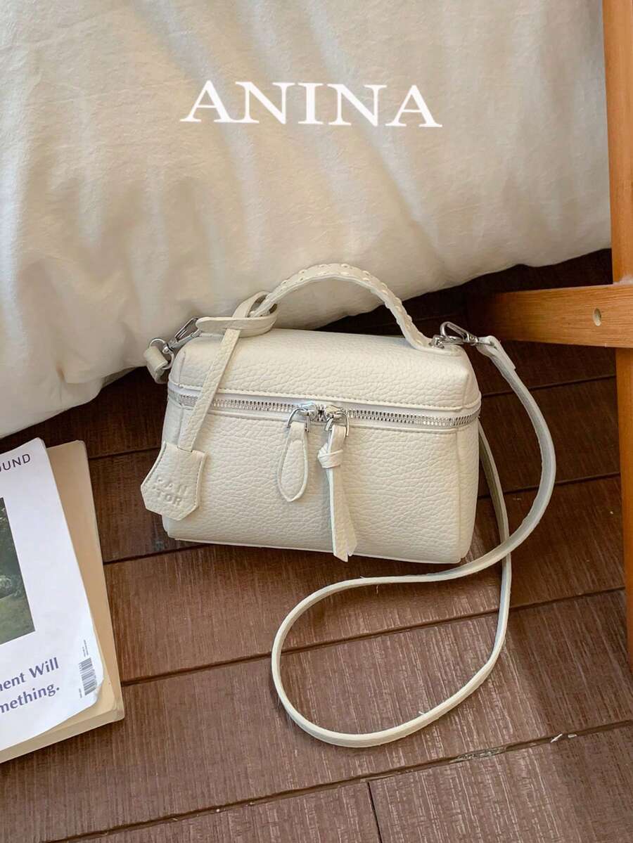 New Fashion Women's Handbag Box Bag Shoulder Ins Popular Commuter Square Bag Crossbody