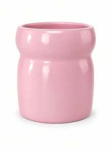 1pc Large Wide Mouth Utensil Holder, Waisted Design, 4 Colors Optional, Kitchen Counter Cooking Tool Flatware Storage Crock, Minimalist Wabi Sabi Home Decor, Housewarming Gift - Multicolor - View 13