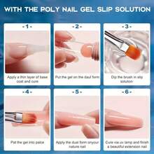 Duolingdai Slip Solution Tool Kit Is Available For Your Choice. The 75ml Nail Polish Lubricating Liquid Is Suitable For Doing Manicures And Comes With Brushes And Other Tools In The Kit. - Multicolor - View 9