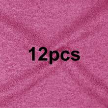6/12/24/40pcs Bulk Pack Soft Quick-Dry Face Towels, Hand & Face Washcloths, Women's Bathroom Shower Body Cleaning Cloths, Viscose Fiber Multi-Purpose Fingertip Towels (Multi-Color, 10 X 10 Inches) - Multicolor - View 56