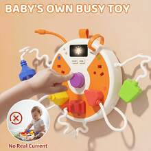 1pc Baby Music Multi-Function Activity Board Toy, Light-Up Sound Music Toy, Rhythm Game And Song Playback Learning Toy, Early Childhood Education Interactive Toy, Motor Skills And Cognitive Development Gift, Adjustable Volume Multi-Mode, Portable Storage, Suitable As Baby Gift - Multicolor - View 7