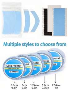 Waterproof Lace Front Wig Tape 3 Yards Double Sided Adhesive Strong Fixation For Wigs And Hair Extensions Strong Flexible Waterproof Strong Bonding Double Sided Support For Hair Extensions And Wig Pieces Halloween - View 2