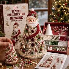 IAGREEA Congzikji Complete Beaded Christmas Tree Set With Foam Base, Sequins And Decorative Pins - A - View 4
