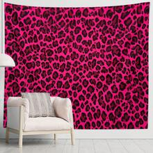1pc Pink Leopard Print Wall Hanging Painting, Suitable For Bedroom Wall Decor, Living Room, Office And Party Decoration - Multicolor - View 2