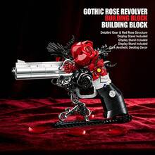 2052pcs Robot Themed Building Blocks, 3D Assembly Puzzle Toy, Green Robot Rose Gun Flight Simulator Optional, Suitable For Model Enthusiasts, Enhances Spatial Thinking And Imagination, Home Decor, Birthday And Holiday Gift, Commemorative Collectible - Multicolor(Bag) - View 3