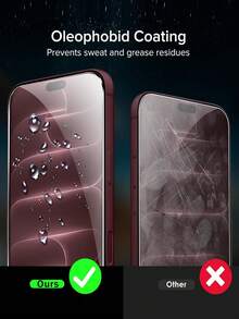 2 Paket Pelindung Layar Kaca Tempered Kompatibel dengan iPhone 18 Pro Max/18 Pro/Duo/17 Pro Max/17 Pro/17/16 Pro Max/16/15 Pro Max/15 Pro/15/14/13/12/11/Xr – Kekerasan 9H, Kejernihan HD, Tahan Gores, Anti Sidik Jari, Bebas Gelembung, Pemasangan Mudah, Pelindung Layar Full-Coverage yang Kompatibel dengan Casing - Clear - View 3