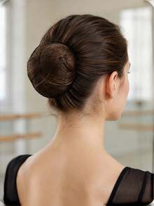 Brown Elastic Hair Net, Invisible Hair Net Headscarf, Suitable For Women, Ideal For Catering Service, Ballet Troupe, Sleep, Flight Attendants, Nurses, Fine Professional Hair Bun Net - Brown - View 7