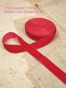 Ribbon, Single-Sided 3 Yards/5 Yards Continuous Length, 0.39 Inches To 1.57 Inches Wide, Suitable For Gift Wrapping, Bows, Wedding Bouquets And Holiday Decorations - Multiple Specifications - View 10
