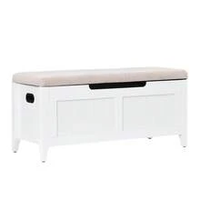 Storage Benches & Ottomans - White - View 2