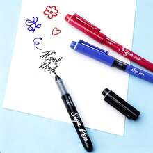 1/3/6pcs Direct Liquid Ink Pens, Smooth Writing, 1.0mm High Density Fiber Tip, Stable Ink Flow, Quick Dry Leak-Proof Design, Suitable For Office, Study, Journaling And Note-Taking Professional Pens - Multicolor - View 8