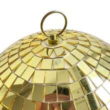 24/12/2pcs Gold Disco Ball Holiday Decorations, Halloween/Christmas Cool Fun Hanging Balls, Large Party Decor, Suitable For DJ, Nightclub, Stage, Bar, Party, Back To School, Wedding And Holiday Decoration - Gold - View 5
