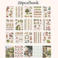 20pcs, All-Season Landscape & Character Sticker Book, Vibrant Colors & Exquisite Illustrations, Multi-Functional Scrapbook Stickers For Decoration, Art Journal, Card Making, Handmade Arts & Crafts DIY Stickers, Holiday Gift - Sticker Book - View 13