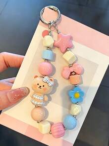 Self-Made Mobile Phone Chain - Japanese-Style Star Cat Phone Case Hanger Rope - Cool DIY Beaded Random Beads Camera Chain Mobile Phone Anti-Loss Rope - New Style Pendant - High-End Style For Women - Multicolor - View 6
