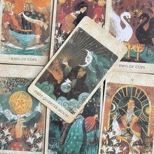 太陽王國塔羅牌 78張神諭卡套裝，宇宙洞察與占卜英文版桌上遊戲 - 查看 2