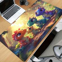1pc Cartoon Dinosaur High Definition Printed Desk Pad, VersatileMousepad, Gaming Mouse Mats For Keyboard, Office Computer PC Gamer Desk Mat. Perfect Gifts For Family And Friends - View 3