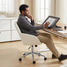 Office Chair - Cream Silver - View 5