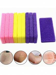 1pc Foot Pumice Stone Exfoliating File, Dead Skin Remover, Foot Care Pedicure Tool, Salon Foot Scrub Pad, Friction Board, Unisex Pedicure Exfoliating Tool, Double-Sided Foot File, Volcanic Rock Material, Can Remove Dead Skin, Foot Scrub - Multi-color - View 4