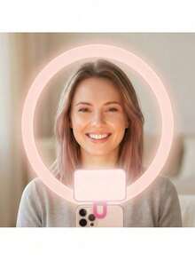 DUONENG Luz de relleno portátil mini de bolsillo con 1 clip, 3 niveles de brillo ajustables, compacta y portátil, adecuada para teléfono, cámara, portátil, etc., ideal para fotografía, videollamadas, maquillaje e iluminación - Unitalla - Ver 7