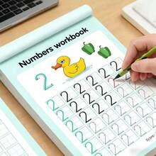 48 Pages 0-100 Number Tracing Book, Pen Control Training Copybook - Multicolor - View 3