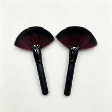Soft Fan‑Shaped Powder Brush Practical Beauty Tool To Sweep Away Loose Residual Powder After Foundation - Multicolor - View 8