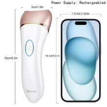 Hatteker 1pc 2-In-1 Electric Epilator USB Rechargeable Women's Digital Display Hair Removal Device Multifunctional Smart Washable Shaver Epilator - View 3